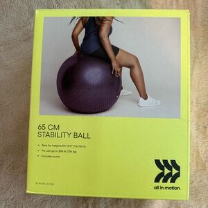 Purple yoga ball